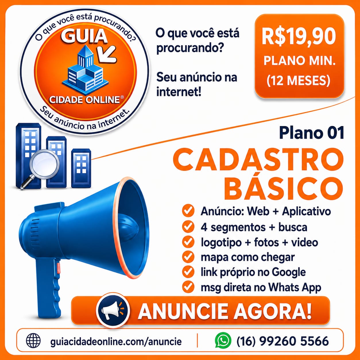 Arte do plano Cadastro básico