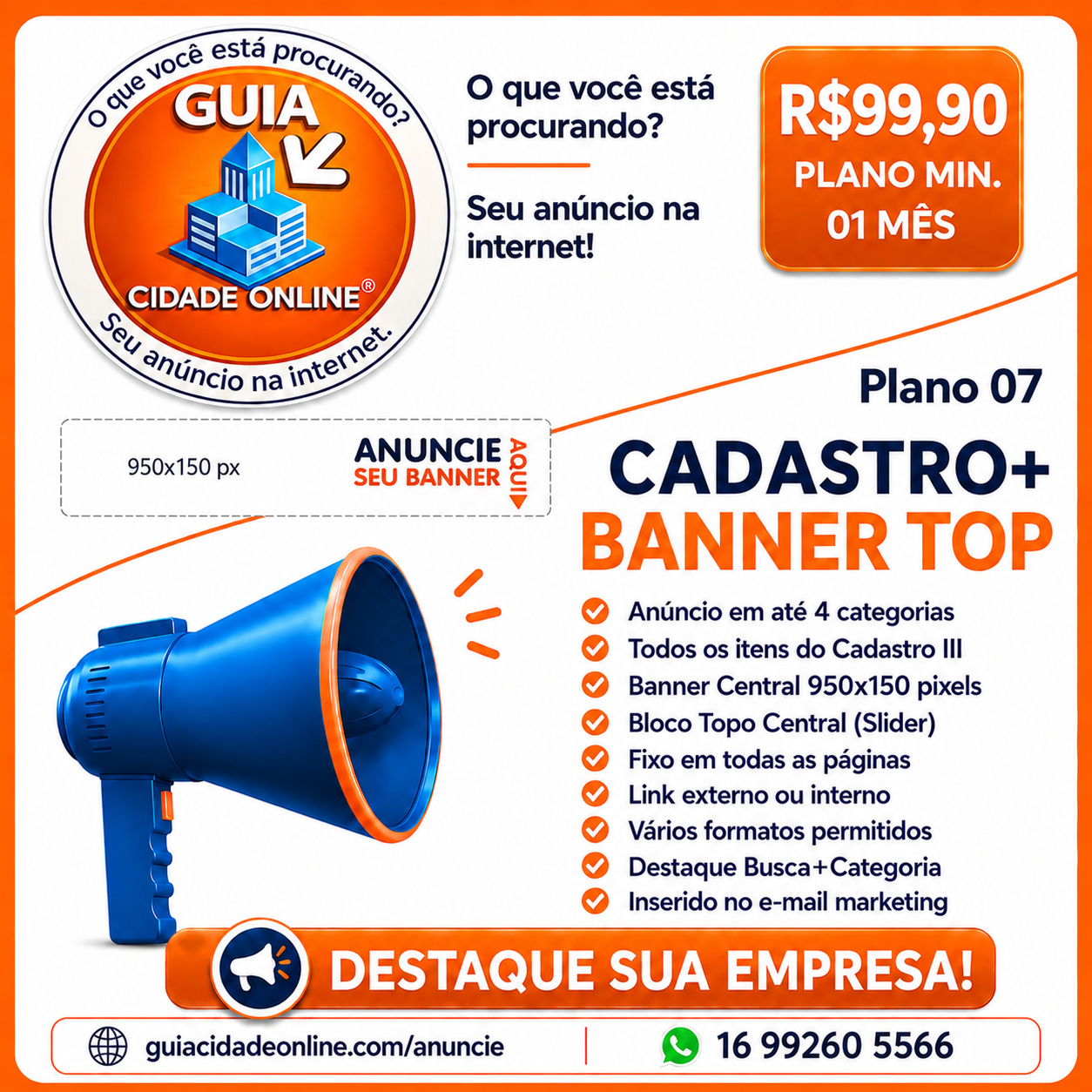 Arte do plano Cadastro + Banner Topo
